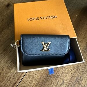 Louis Vuitton Black and Gold Key Holder
